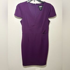 DKNY Purple Sheath Dress – Size Large